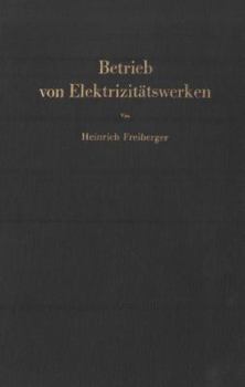 Paperback Betrieb Von Elektrizitätswerken [German] Book