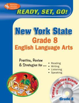 Paperback New York State Grade 8 English Language Arts W/CD-ROM Book