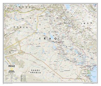 Unbound National Geographic Iraq Wall Map - Classic - Laminated (28.25 X 24.25 In) Book