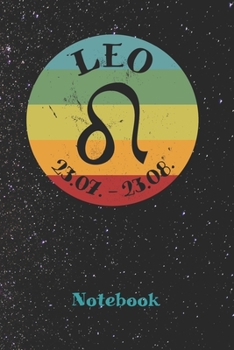 Paperback Vintage Zodiac Leo Notebook: Astrology Journal, Horoscope Notepad, Notes, 120 Pages, blanc lined, 6" x 9" Book