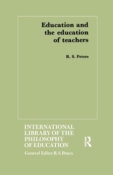 Paperback Education and the Education of Teachers Book