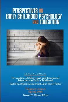 Paperback Perspectives on Early Childhood Psychology and Education Vol 3.1: Prevention of Behavioral and Emotional Disorders in Early Childhood Book