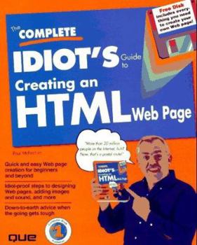 Paperback The Complete Idiot's Guide to Creating an Html Web Page Book