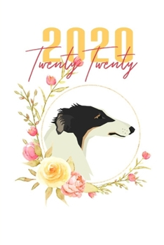 Paperback 2020: Borzoi Floral Daily Planner Diary Book