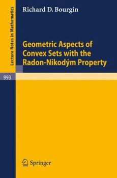 Paperback Geometric Aspects of Convex Sets with the Radon-Nikodym Property Book