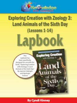 Exploring Creation w/ Zoology 3: Land Animals of the 6th Day Lapbook Package (Lessons 1-14) - PRINTED
