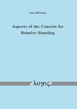 Paperback Aspects of the Concern for Relative Standing Book