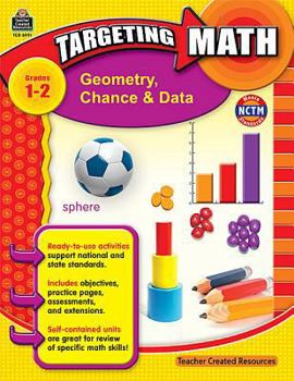 Paperback Targeting Math: Geometry, Chance & Data Book