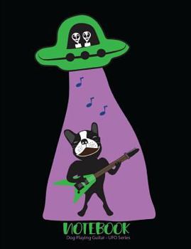 Paperback Notebook Dog Playing Guitar UFO Series Book