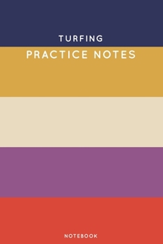 Paperback Turfing Practice Notes: Cute Stripped Autumn Themed Dancing Notebook for Serious Dance Lovers - 6"x9" 100 Pages Journal Book