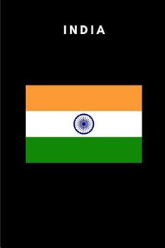 Paperback India: Country Flag A5 Notebook to write in with 120 pages Book