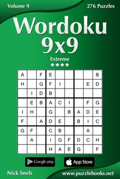 Paperback Wordoku 9x9 - Extreme - Volume 9 - 276 Logic Puzzles Book