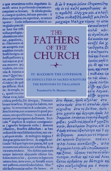 Paperback On Difficulties in Sacred Scripture: The Responses to Thalassios Book