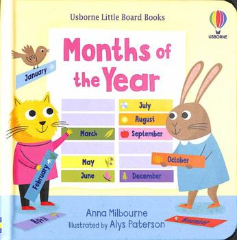 Months of the Year - Little Board Books - Book  of the Usborne Little Board Books