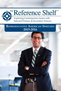 Paperback Reference Shelf: Representative American Speeches, 2015-2016: 0 Book