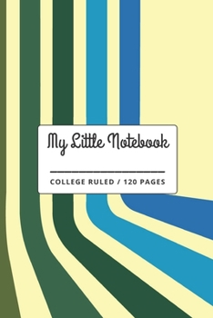 My Little Notebook: 50s Visual Style Geometric Vintage Retro Pattern Notebook