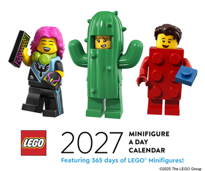 Paper Catalog Lego Minifigure a Day 2027 Daily Calendar Book