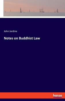 Paperback Notes on Buddhist Law Book