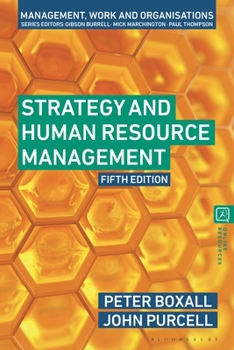 Paperback Strategy and Human Resource Management Book