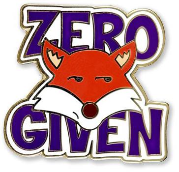 Misc. Enamel Pin Zero Fox Given Book