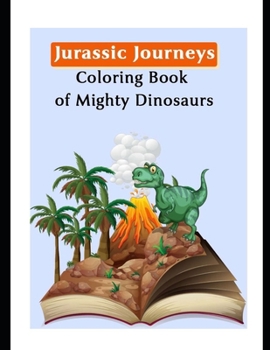 Paperback Jurassic Journeys Coloring Book of Mighty Dinosaurs Book