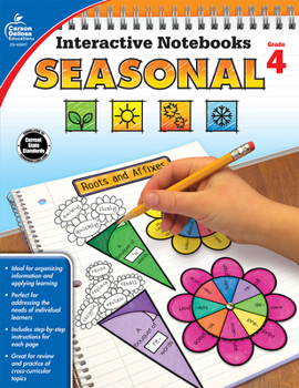 Paperback Interactive Notebooks Seasonal, Grade 4 Book