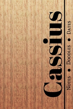 Manly Masculine Notebook with Personalized Monogram Cassius: A personalized monogram notebook just for you!