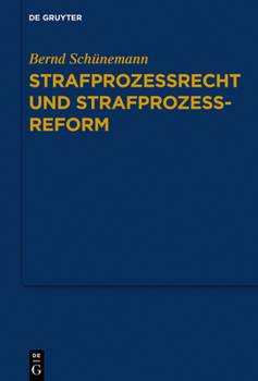 Hardcover Strafprozessrecht Und Strafprozessreform [German] Book