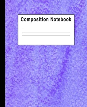 Paperback Composition Notebook: Pretty Purples Pastels Book