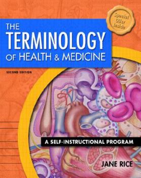 Paperback Terminology of Health and Medicine: A Self-Instructional Program (W/ CD-ROM) [With CDROM] Book