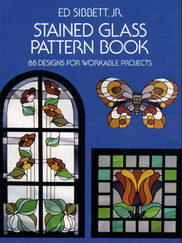 Paperback Stained Glass Pattern Book: 88 Designs for Workable Projects Book