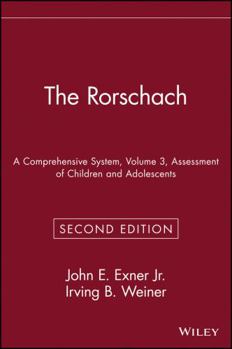 Hardcover The Rorschach, Assessment of Children and Adolescents Book