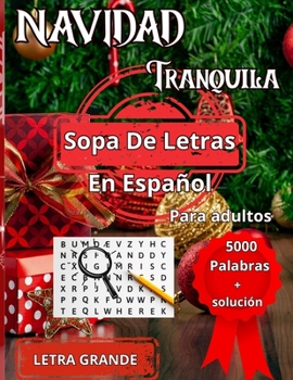 Paperback Navidad Tranquila Sopa de Letras Para Dultos [Spanish] Book