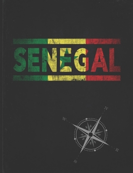 Senegal: Personalized Gift for Senegalese Friend for Travel  Lightly Lined Pages Daily Journal Diary Notepad