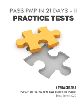 Paperback Pass PMP in 21 Days - II Practice Tests Book