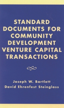 Paperback Standard Documents for Community Development Venture Capital Transactions Book