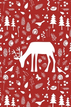 Notes: A Blank Sketchbook with Red Deer in Woodland Cover Art
