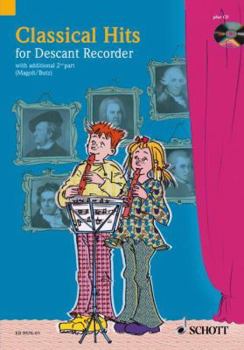 Hardcover Classical Hits for 1-2 Descant Recorders Book