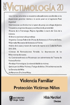 Paperback Victimología 20: Violencia Familiar Protección Víctimas Niños [Spanish] Book