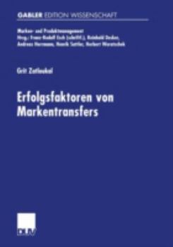 Paperback Erfolgsfaktoren Von Markentransfers [German] Book
