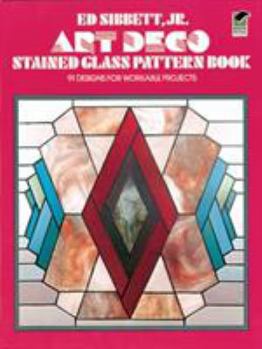 Paperback Art Deco Stained Glass Pattern Book