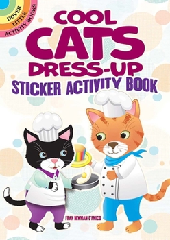 Hardcover Cool Cats Dress-Up Sticker Activity Book