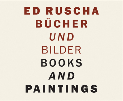 Hardcover Ed Ruscha: Books and Paintings Book