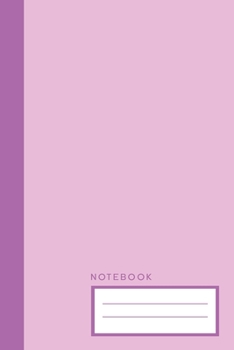 Notebook: Deep Pink College Ruled Notebook | College Lined Journal | Pastel Color Notebook | 6x9inch 100 pages