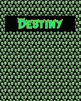 Paperback 120 Page Handwriting Practice Book with Green Alien Cover Destiny: Primary Grades Handwriting Book