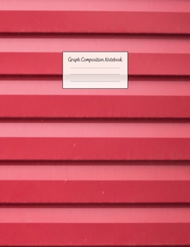 Paperback Graph Composition Notebook: Grid Paper Notebook: Large Size 8.5x11 Inches, 110 pages. Notebook Journal: Red Stripe Background Workbook for Prescho Book