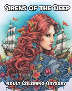 Paperback Sirens of the Deep: Adult Coloring Odyssey Book