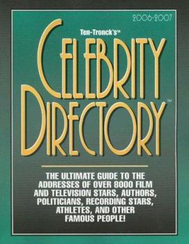 Paperback Ten-Tronck's Celebrity Directory 2006-07 Book