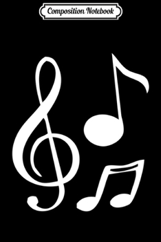 Composition Notebook: Musical Notes Music Clef Guitar Piano Graphic Journal/Notebook Blank Lined Ruled 6x9 100 Pages