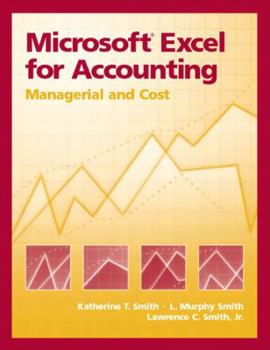 Paperback Microsoft Excel for Accounting: Managerial and Cost Book
